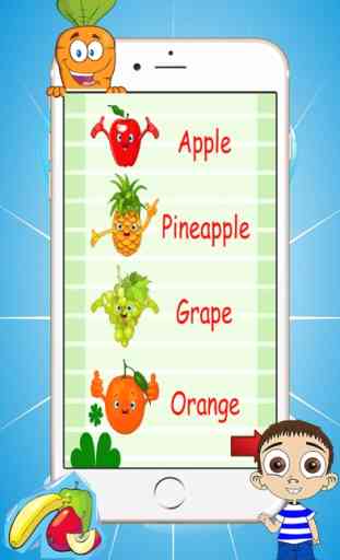 Learn Fruits for Kids English - Easy English Learn 2