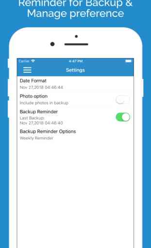 Contactos Backup Manager PRO 4