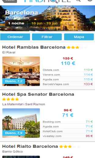 Busca hoteles - La app de FindHotel compara precios en hoteles cercanos: facil y directo para alojamientos de cualquier tipo, lujosos o economicos. Tambien en Hostales  para esta noche. Encuentra las mejores ofertas y habitaciones de ultima hora! 2