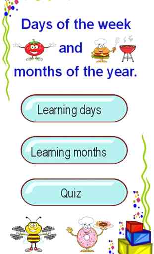 día de la semana y 12 meses del año el aprendizaje 1
