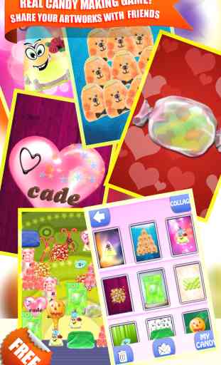 Hacer caramelo - Saga dulce interactivo de Feria Cocinar Comidas y Postres Pastel Pop Maker para niños 4