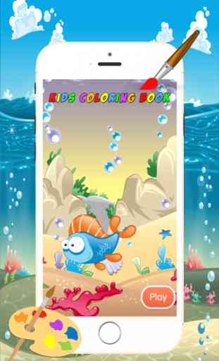 Marina Animales Coloring Book - Todo en 1 Animales de dibujo y pintura Mar colorido de los niños juegos gratis 1