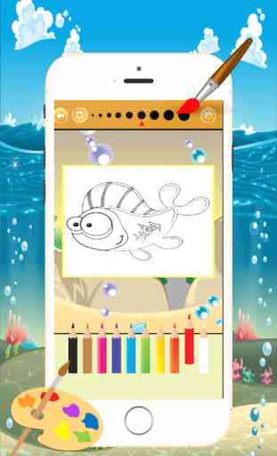 Marina Animales Coloring Book - Todo en 1 Animales de dibujo y pintura Mar colorido de los niños juegos gratis 3