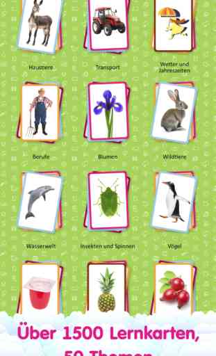 Alemán para Niños - Lernkarten für Kinder 1