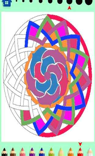 Mandala para colorear libro-diseño 1
