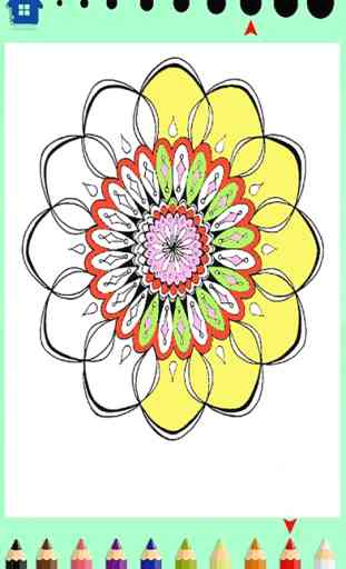 Mandala para colorear libro-diseño 2