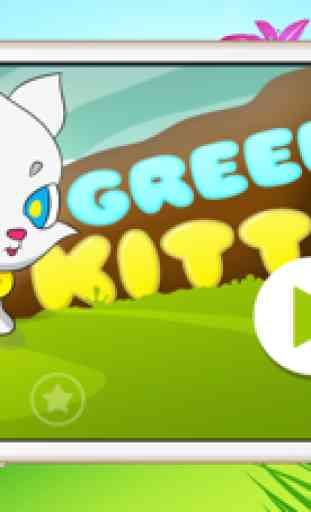 Pequeña aventura gatito - Greedy gato blanco corriendo 2