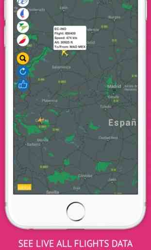 Spain Flights Free : Iberia, Air Europa, Easyjet Flight Tracker & Air Radar 3