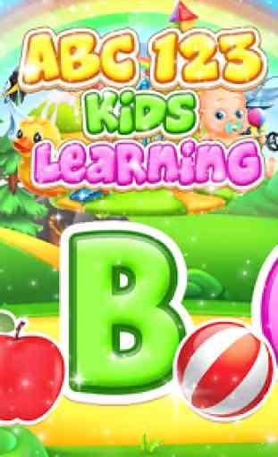 Abc 123 Tracing Learning game 1