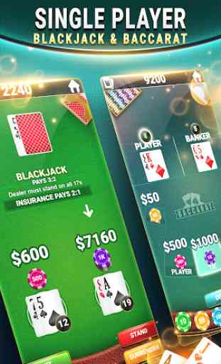 Blackjack y Baccarat - Juego de cartas para Casino 1