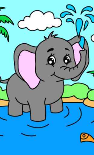Dibujos para colorear para niños: animales 1