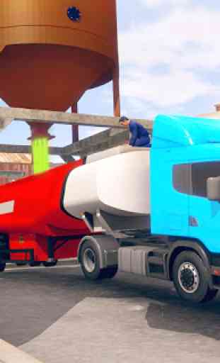 Flying Oil Tanker Transporter Truck Simulator Game 1