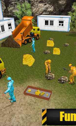 Gold Mine Construction Zone 3D 3