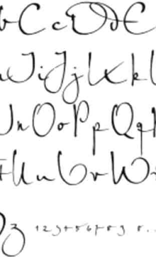 Letra de caligrafía 2