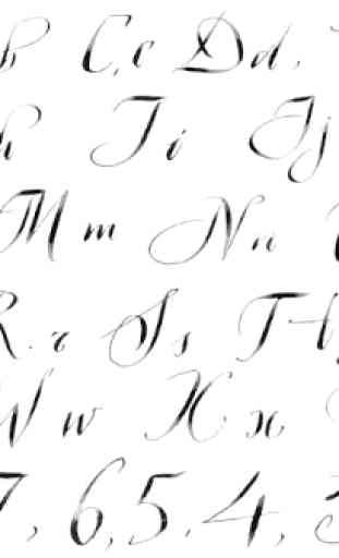 Letra de caligrafía 4