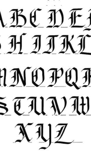 Letras de caligrafía 1