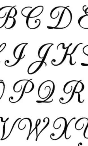 Letras de caligrafía 3