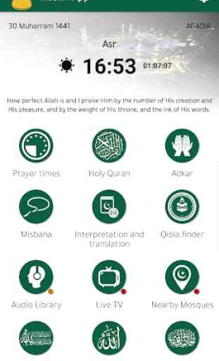 Moslim App - Adan Prayer times, Qibla, Holy Quran 2