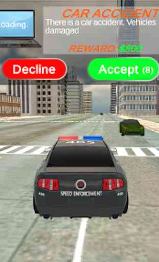Persecución del simulador de coche de policía 4