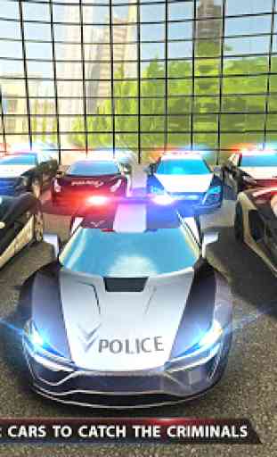 Real policía gángster coche persecución simulador 3