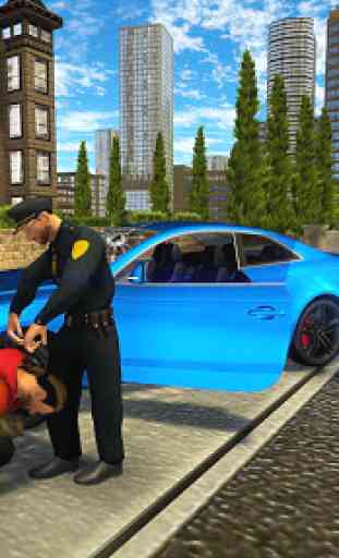 Real policía gángster coche persecución simulador 4