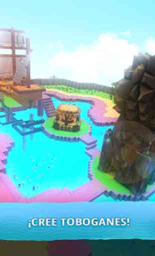 Water Park Craft GO: Construcción de Toboganes 3D 1