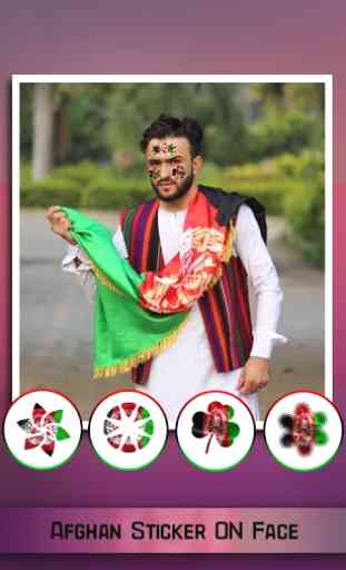 Afghan Flag On Face - New Faceflag Photo maker 3
