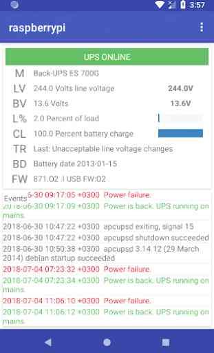 APCUPSD Monitor - Remote UPS Battery Monitor 3