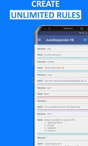 AutoResponder para FB Messenger - Respuesta autom. 3