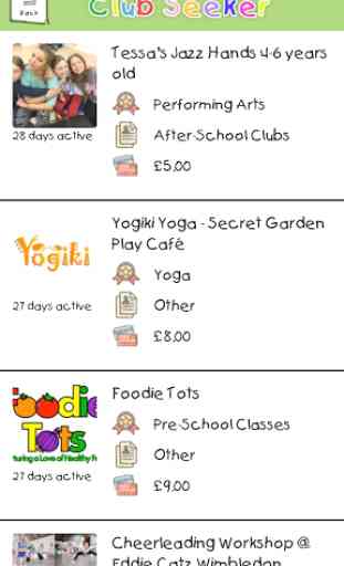 Club Hub UK - Kids Activities Directory 1