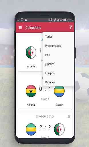 Copa Africana 2019 - Livescores 3
