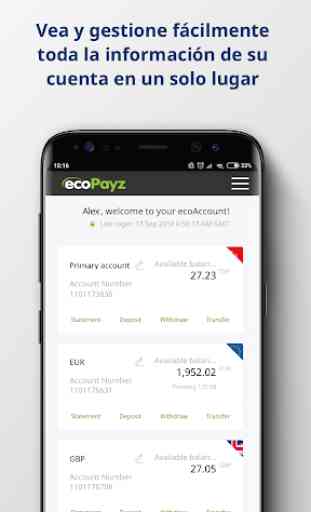 ecoPayz - Servicios de pagos seguros 1