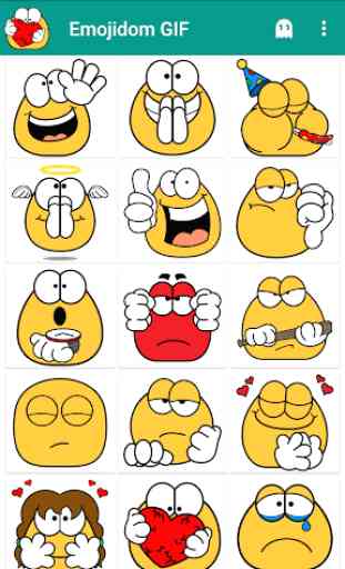 Emojidom emoticones y emoji animados / GIF 1