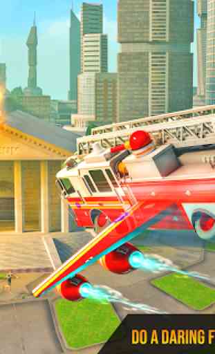 Flying Firefighter Truck Transform Robot Games 1
