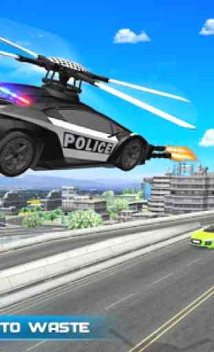 helicóptero de policía volando marca juegos robot 4
