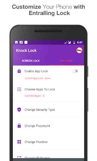 Knock lock screen - Applock 2