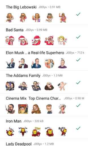 Movie and Comics Stickers - WAStickerApps 3