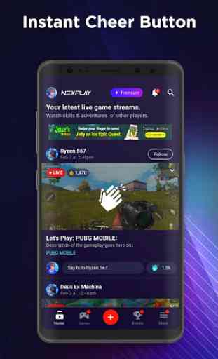 Nexplay: Stream mobile games to Facebook & Youtube 4