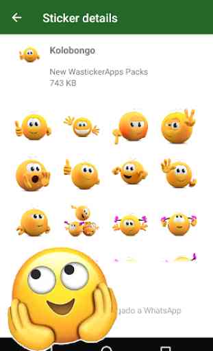 Nuevos Graciosos Sticker Emojis 3D WAstickerapps 1