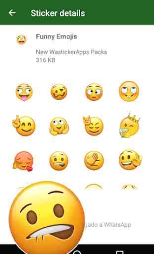 Nuevos Graciosos Sticker Emojis 3D WAstickerapps 3