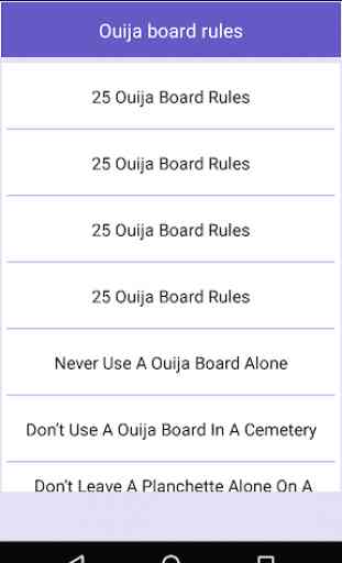 Ouija board rules 3