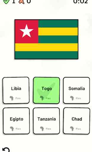 Países de África -Quiz: Mapas, Capitales, Banderas 2