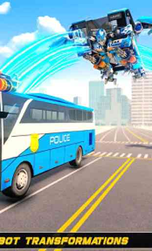 Robot de autobús policial transforma guerras 1