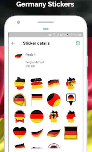 Stickers de Alemania para WhatsApp WAStickerApps 3
