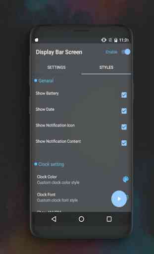 Always on Display Screen Bar S8/S9 Edge  - Amoled 4