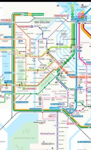 Amsterdam Metro & Tram Map 3