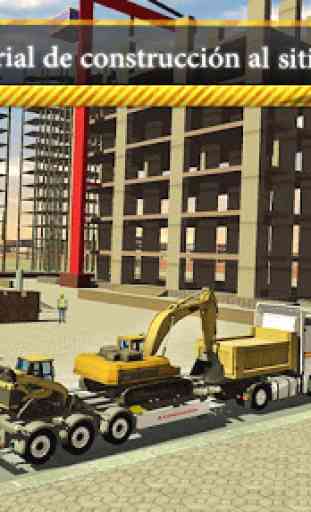 ciudad construcción sim: máquina elevadora camión 2