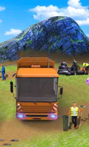 ciudad volador basura camión conducción simulador 1