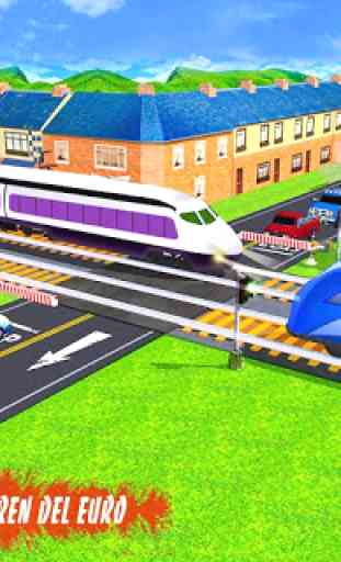 Cruce de ferrocarril indio: paso de tren 1