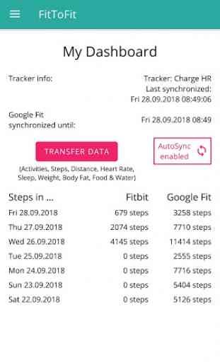 FitToFit - Fitbit to Google Fit 1